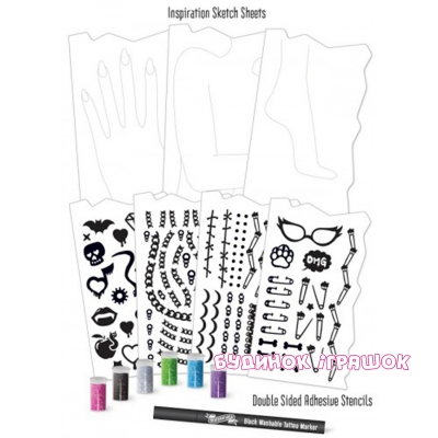 Косметика - Набір для творчості Fashion Angels Серія Monster High Боді-арт Блискітки (64087)#3