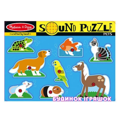 Розвивальні іграшки - Звуковий пазл Melіssa & Doug Домашні тварини (MD10730)#2
