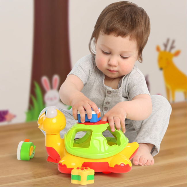 Развивающие игрушки - Каталка-сортер Kiddieland Черепаха Знайко на украинском (MM-1009-2) (53470)#5