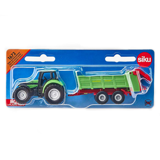 Транспорт и спецтехника - Трактор Siku Deutz с прицепом (1673)#2