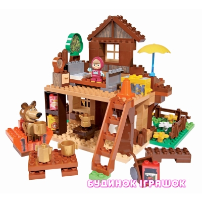 Конструкторы с уникальными деталями - Конструктор Маша и Медведь. Дом Медведя 162 элем. (0057098)#2