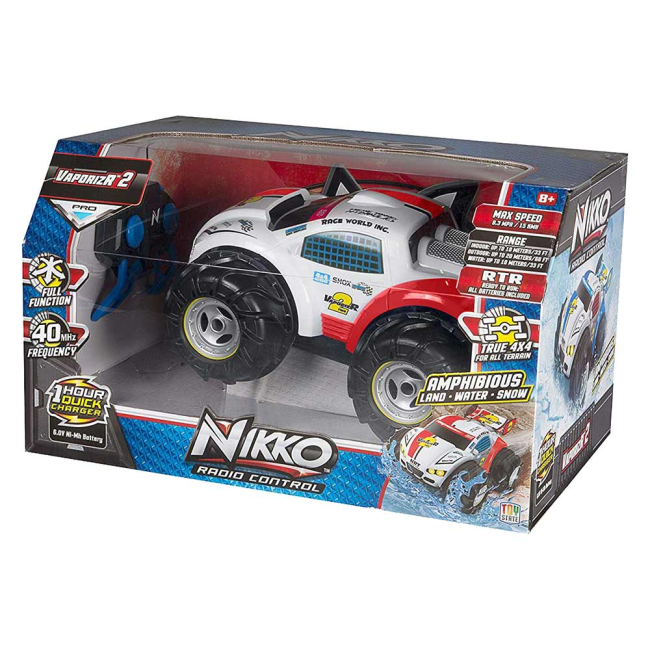 Радіокеровані моделі - Машинка-амфібія Nikko VaporizR 2 на радіокеруванні червона (94157)#4