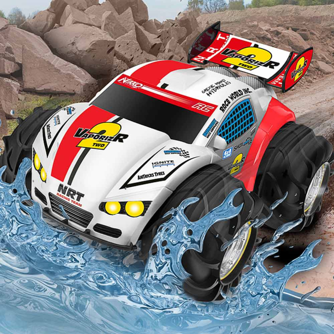 Радіокеровані моделі - Машинка-амфібія Nikko VaporizR 2 на радіокеруванні червона (94157)#6