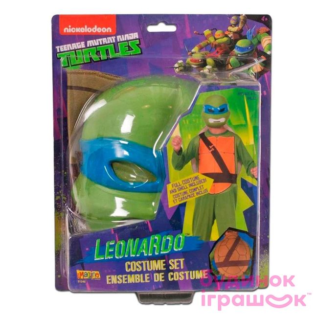 Костюмы и маски - Костюм черепашки-ниндзя Rubies Nickelodeon TMNT Леонардо (RG31248) (RG31245X)#2