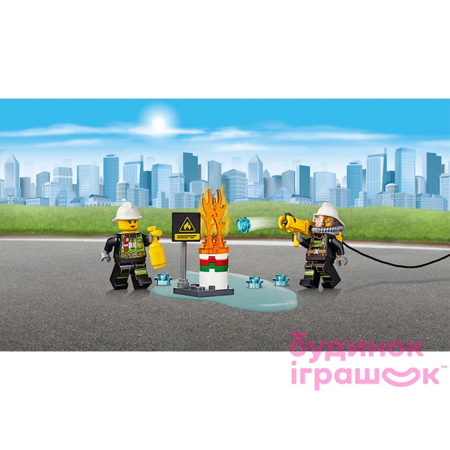 Конструктори LEGO - Конструктор Пожежна машина з драбиною LEGO City (60107)#3