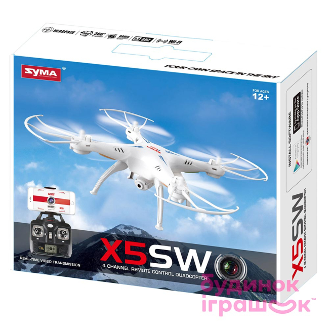 Радиоуправляемые модели - Квадрокоптер на радиоуправлении Explorers с камерой Syma (X5SW)#3