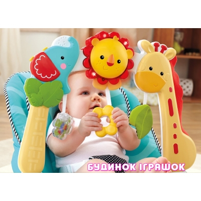 Кресла-качалки - Музыкальное массажное кресло Растём вместе Fisher-Price (BFB14)#3
