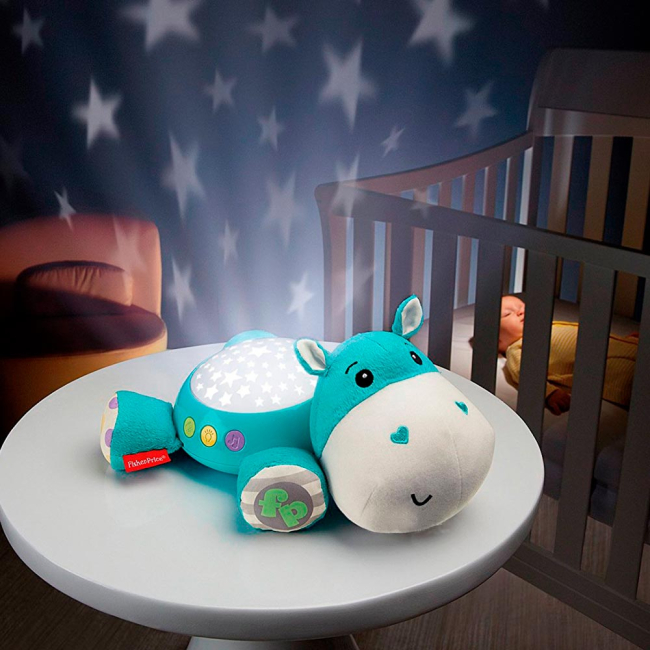 Нічники, проектори - Музичний нічник-проектор Fisher-Price Гіпопотам (CGN86)#3