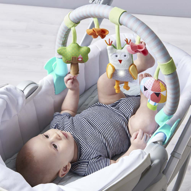 Подвески, мобили - Музыкальная дуга для коляски Taf Toys Лесная сова со звуком и светом (11875)#3