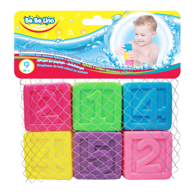 Іграшки для ванни - Набір іграшок  для ванни Bebelino Кубики із цифрами (57089)#2