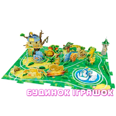 3D-пазли - Тривимірна головоломка-конструктор CubicFun Поїздка в зоопарк (K1001h)#2