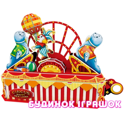 3D-пазлы - Трёхмерная головоломка-конструктор CubikFun Цирк. Веселый морской лев (K1301h)#3
