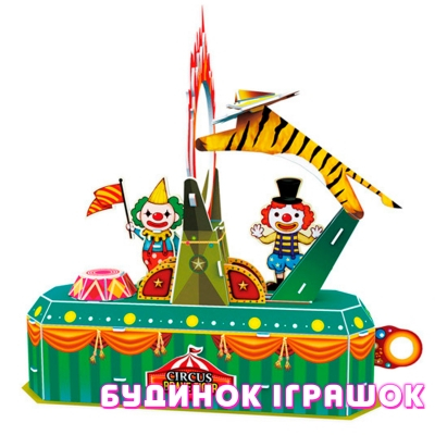 3D-пазлы - Трёхмерная головоломка-конструктор CubikFun Цирк. Храбрый тигр (K1302h)#2