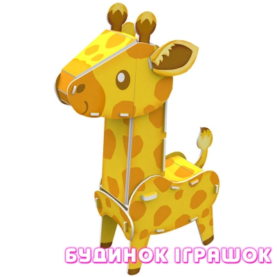 3D-пазли - Тривимірна головоломка-конструктор CubicFun Дикі тварини. Жираф (K1503h)#3