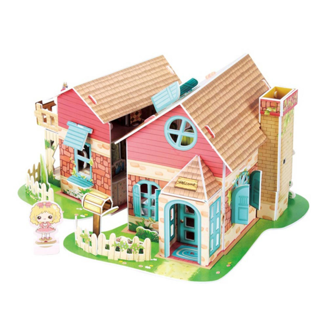 3D-пазлы - Трёхмерная головоломка-конструктор CubikFun Уютный домик (P615h)#2