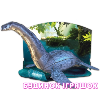 3D-пазли - Тривимірна головоломка-конструктор CubicFun Плезіозавр (P671h)#2