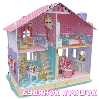 3D-пазлы - Трёхмерная головоломка-конструктор CubikFun Домик Кэрри (P679h)#2