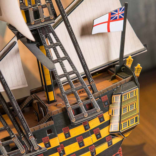 3D-пазлы - Трёхмерная головоломка-конструктор CubikFun HMS Victory (T4019h)#4