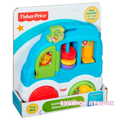 Розвивальні іграшки - Автомобіль зі звірятами Граємо і досліджуємо Fisher-Price (CMV93)#2