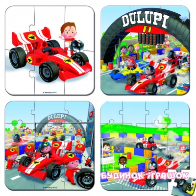Пазлы - Набор из 4 пазлов Janod Формула 1 (J02884)#2