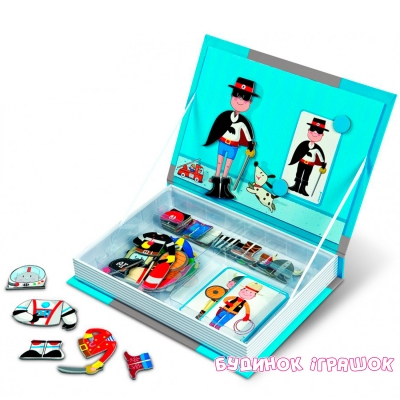 Настольные игры - Магнитная книга-игра Janod Одень мальчика (J05544)#2
