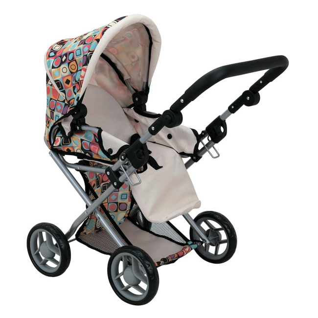 Транспорт и питомцы - Коляска для куклы с люлькой Todsy Mary 2 в 1 Цветная (2026003)#2