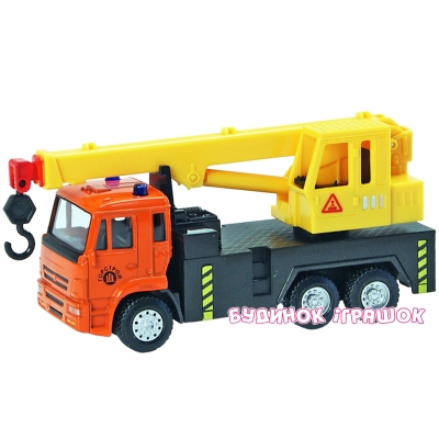 Транспорт и спецтехника - Автомодель КАМАЗ Автокран Автопром в ассортименте (6510ABCD)#3