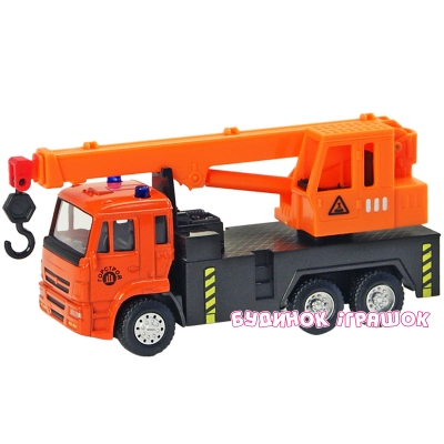 Транспорт и спецтехника - Автомодель КАМАЗ Автокран Автопром в ассортименте (6510ABCD)#4