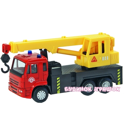Транспорт и спецтехника - Автомодель КАМАЗ Автокран Автопром в ассортименте (6510ABCD)#5