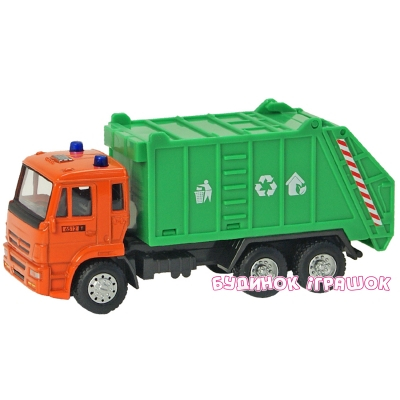 Транспорт и спецтехника - Автомодель КАМАЗ Мусоровоз Автопром в ассортименте (6512ABCD)#2