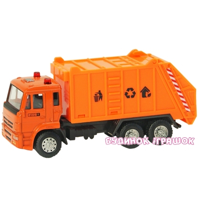 Транспорт и спецтехника - Автомодель КАМАЗ Мусоровоз Автопром в ассортименте (6512ABCD)#3
