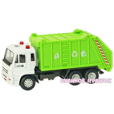 Транспорт и спецтехника - Автомодель КАМАЗ Мусоровоз Автопром в ассортименте (6512ABCD)#4