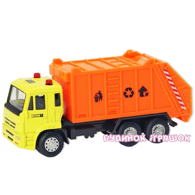 Транспорт и спецтехника - Автомодель КАМАЗ Мусоровоз Автопром в ассортименте (6512ABCD)#5