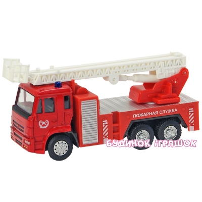Транспорт и спецтехника - Автомодель КАМАЗ Пожарная машина Автопром в ассортименте (6514AB)#2