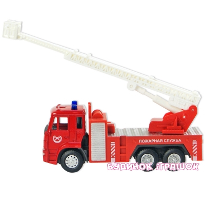 Транспорт и спецтехника - Автомодель КАМАЗ Пожарная машина Автопром в ассортименте (6514AB)#4