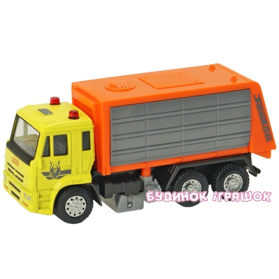 Транспорт и спецтехника - Автомодель КАМАЗ Мусоровоз Автопром в ассортименте (6515ABCD)#2