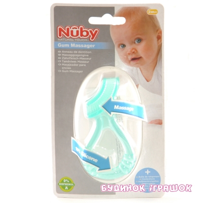 Погремушки, прорезыватели - Силиконовый прорезыватель Nuby с контейнером в ассортименте (67757)#3