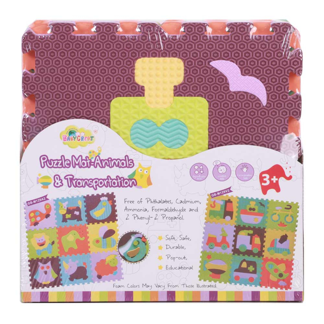 Пазлы - Детский коврик-пазл Baby Great Быстрый транспорт (5002005)#3