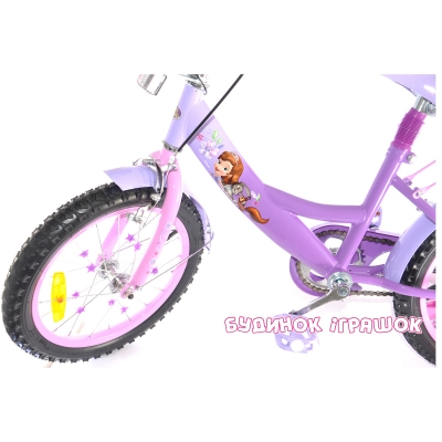 Велосипеди - Велосипед Sofia the First 14 з дзвінком і дзеркалом (SP1401-14)#2
