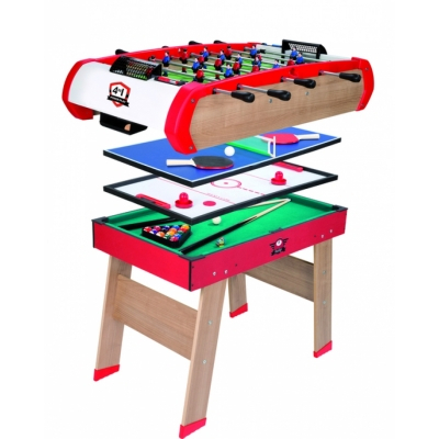 Спортивні активні ігри - Дерев'яний напівпрофесійний стіл Power Play Smoby 4 в 1 (640000)#2