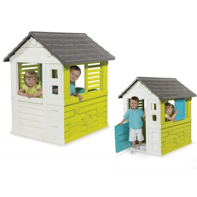 Ігрові комплекси, гойдалки, гірки - Ігровий Будиночок Вікенд з розсувними віконницями Smoby (310064)#2