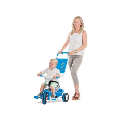 Велосипеды - Велосипед Smoby с козырьком и багажником синий (444208)#3