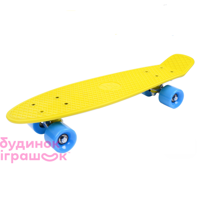 Пенніборди - Пенні борд GO Travel жовта блакитні колеса 56 cм (LS-P2206YBS)#2