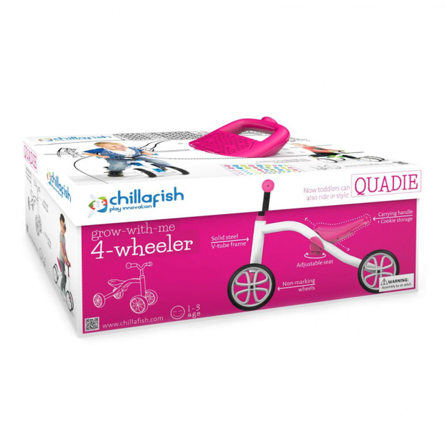 Беговелы - Беговел Chillafish Quadie розовый (CPQD01PIN)#5