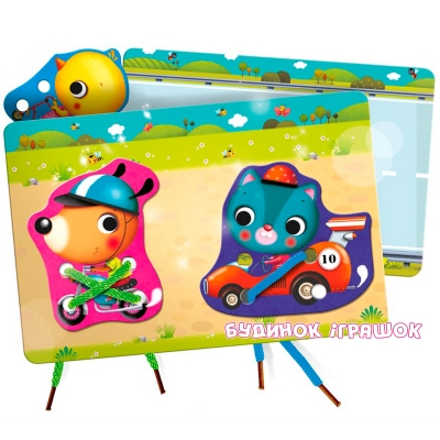 Пазли - Пазли Liscianigiochi DF SUPERMAXI Парк Юрського періоду Раптори 60 елементів (48656)#2