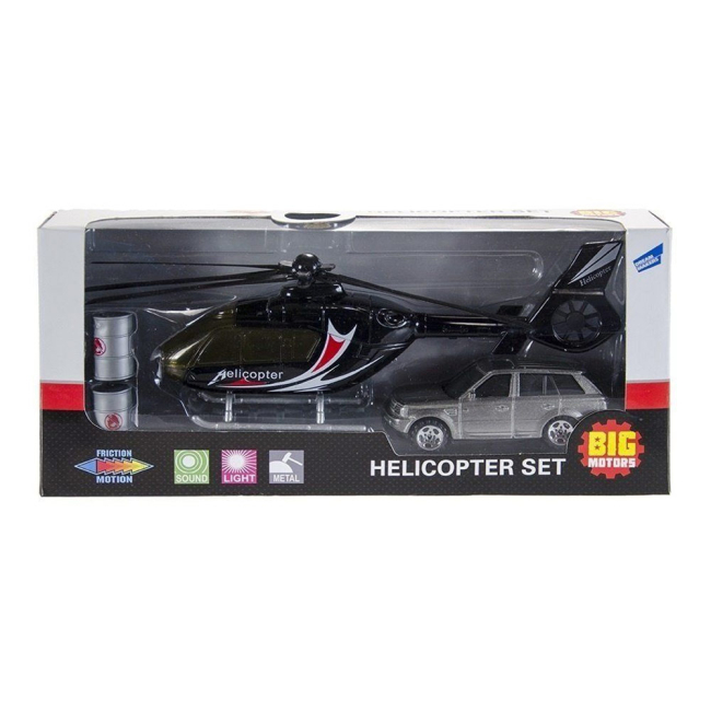 Автомодели - Игровой набор Вертолет и машинка Big Motors (JL81009-2)#2