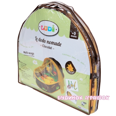 Манежи - Развивающий манеж-кровать LUDI Шоколад (2808)#2