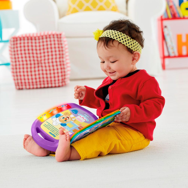 Развивающие игрушки - Музыкальная книжечка со стишками Fisher-Price на русском со световым эффектом (CJW28)#4