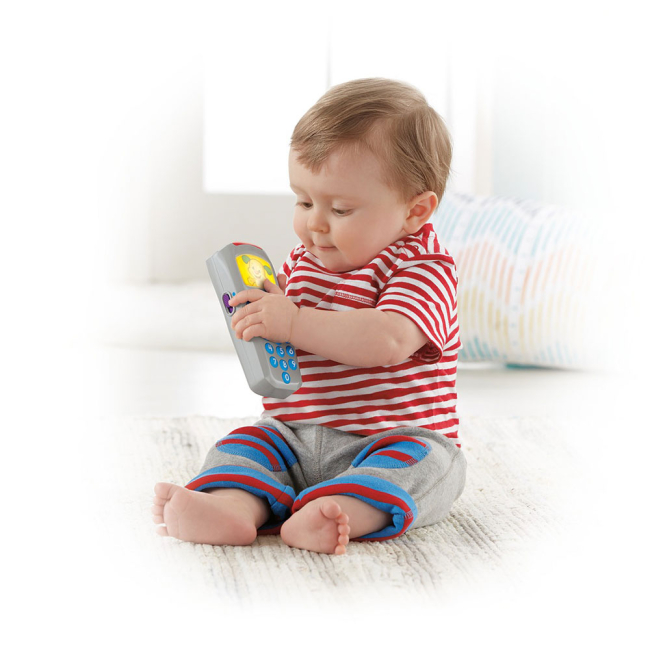 Развивающие игрушки - Развивающая игрушка Fisher-Price Умный пульт на английском и украинском с эффектами (DLM07)#3