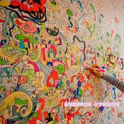 Товари для малювання - Шпалери - розмальовки Pasportu Звірята 60х100см (2719111)#4